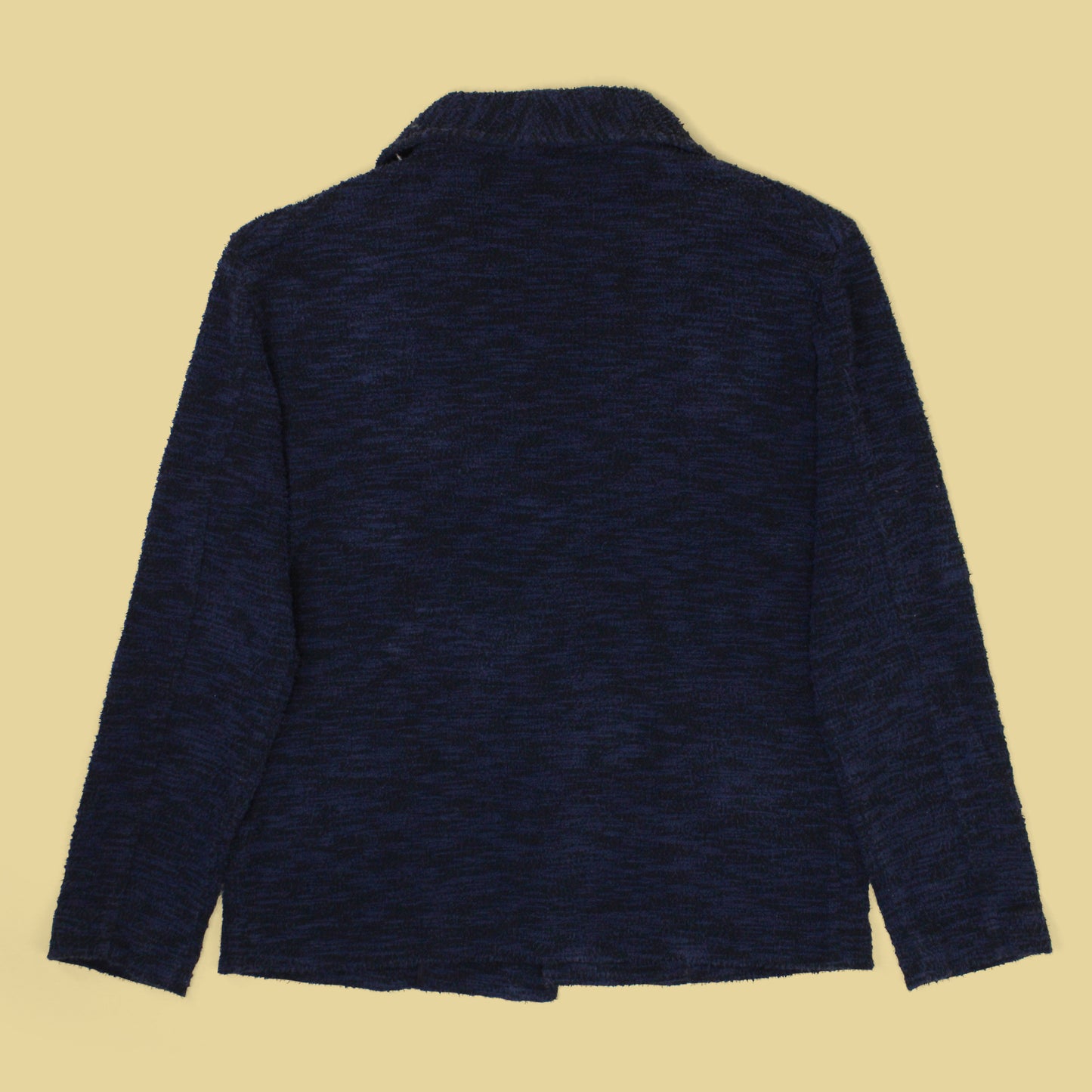 Eidos Cotton Blend Boucle Knit Shawl Collar Cardigan