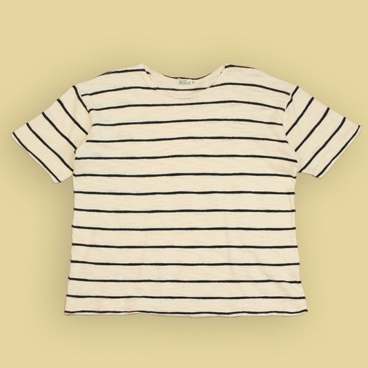 Warehouse & Co Striped Slub Cotton Knit T-Shirt