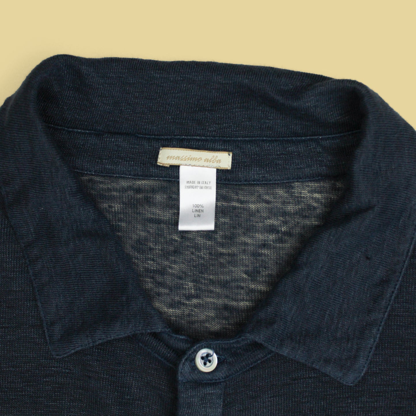 Massimo Alba Linen Knit Polo Shirt