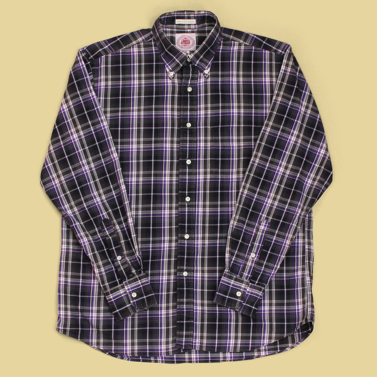 J. Press Plaid Cotton Button-Down Shirt