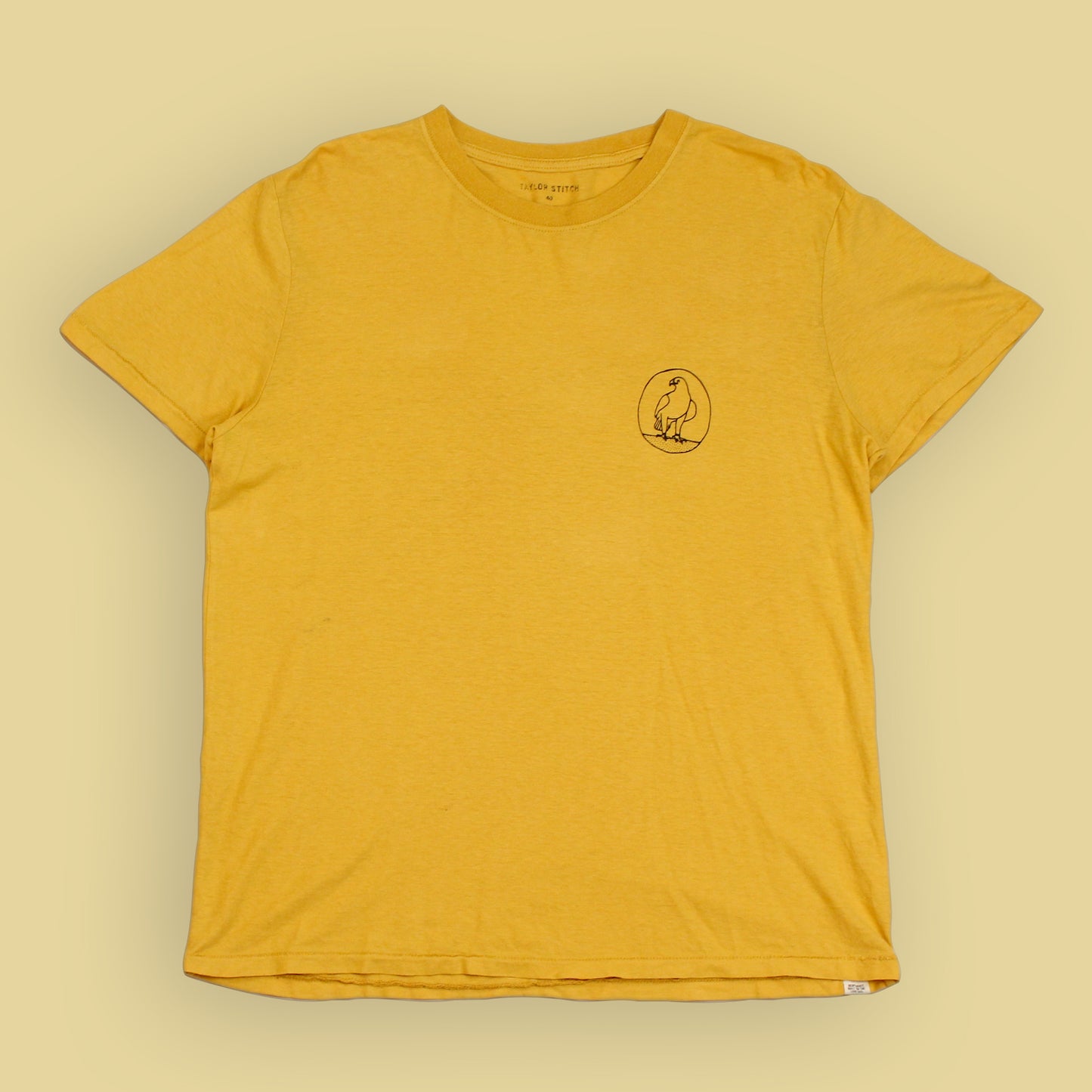 Taylor Stitch Cotton Hemp Hawk Graphic T-Shirt