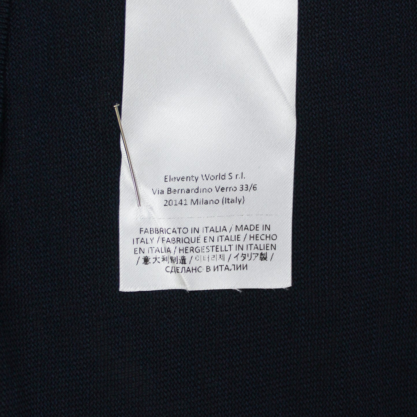 Eleventy Gauze Knit Cotton Polo Shirt
