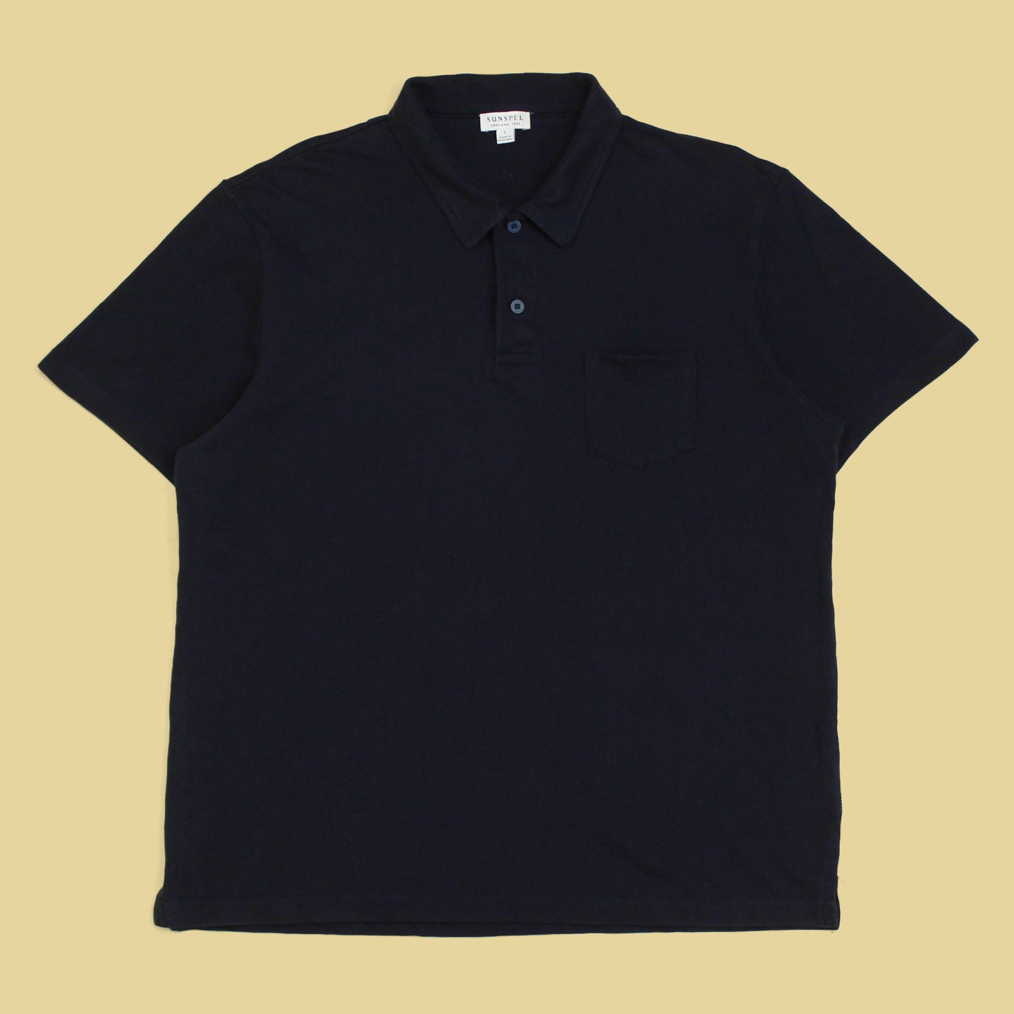 Sunspel Knit Cotton Riviera Polo Shirt