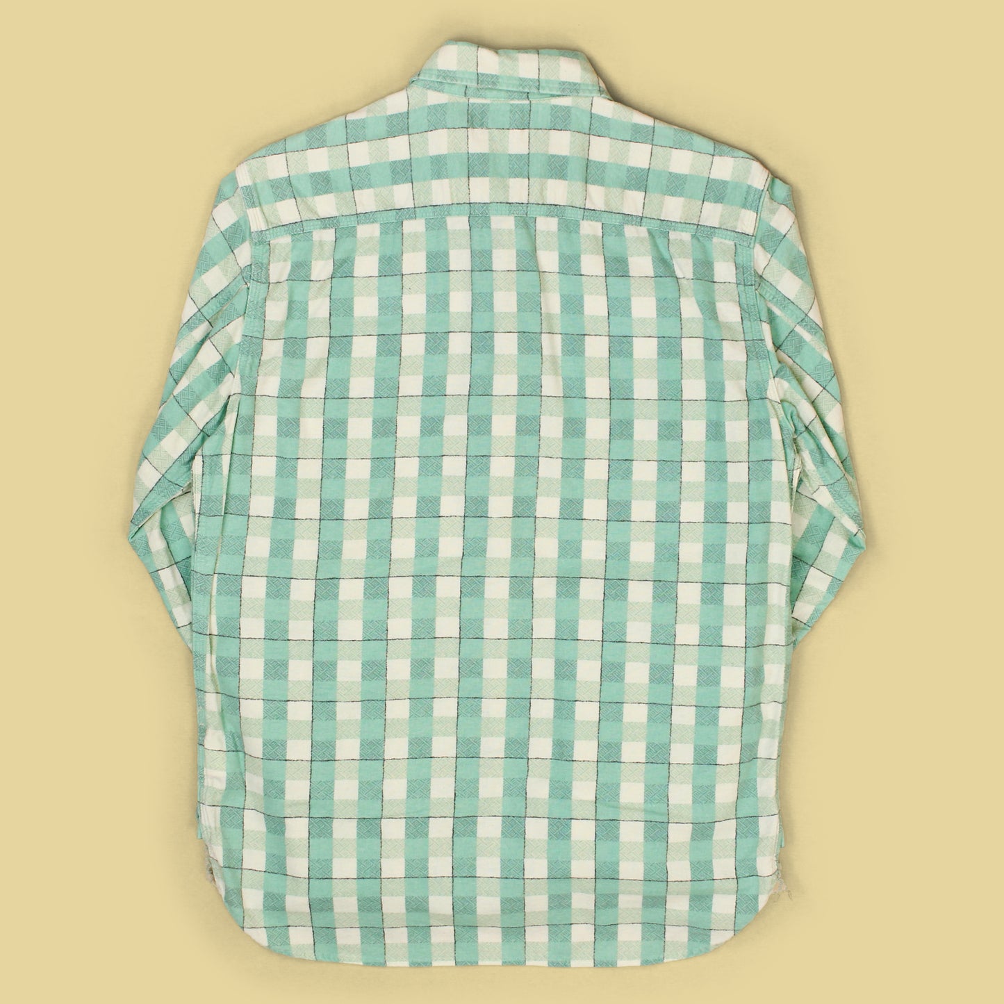 Double RL Basketweave Check Print Cotton Flannel Work Shirt