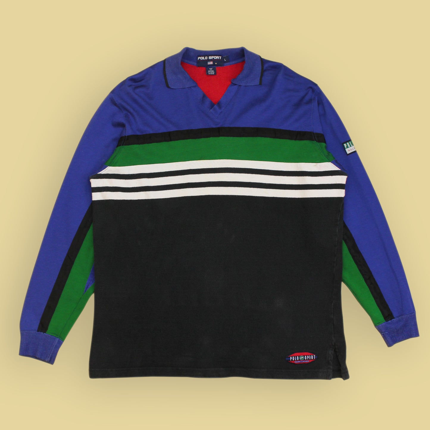 Polo Sport Striped Soccer Jersey Shirt