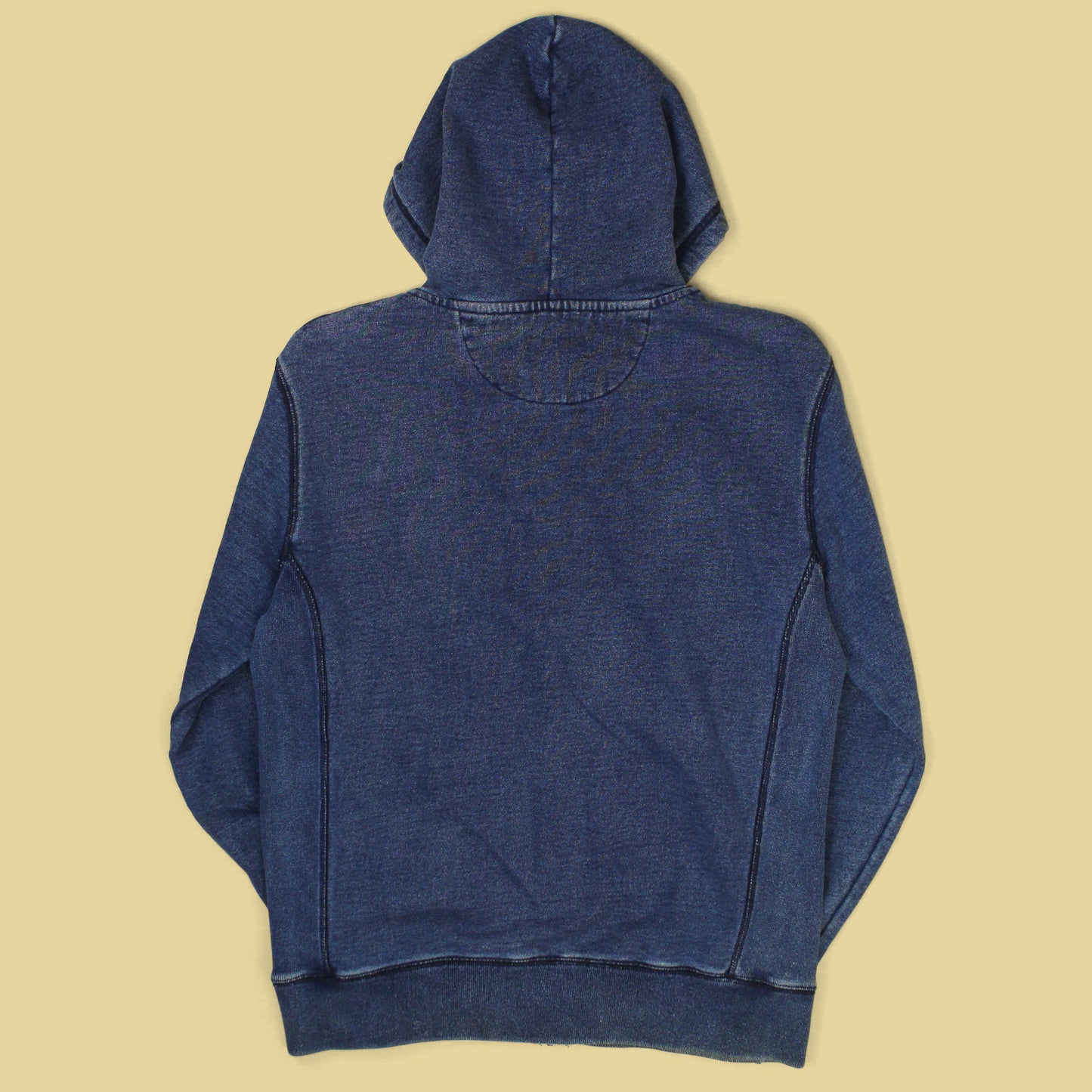 Saturdays Surf NYC Indigo-Dyed Cotton Loopback Terry Fleece Full-Zip Hooded Sweatshirt