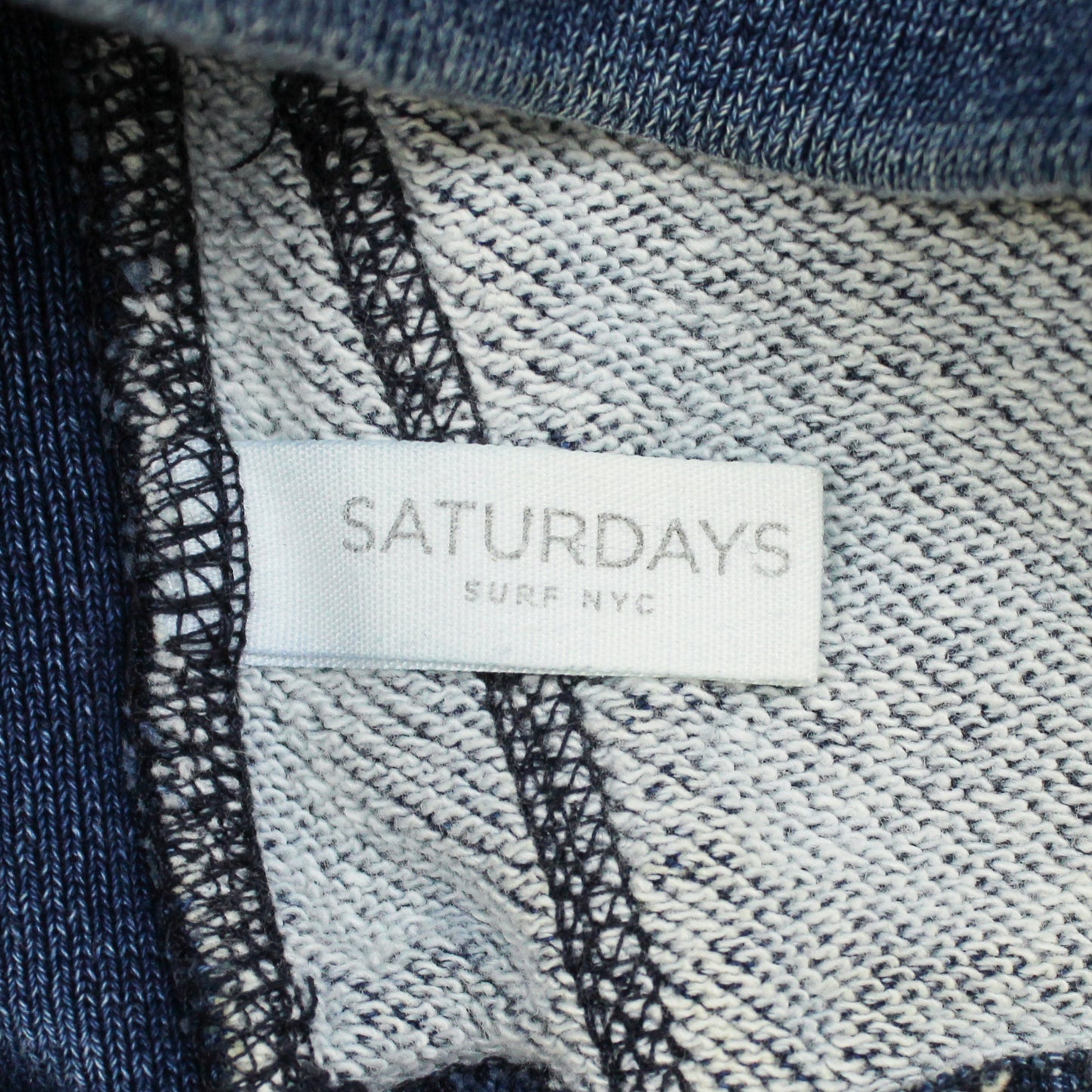 Saturdays Surf NYC Indigo-Dyed Cotton Loopback Terry Fleece Full-Zip Hooded Sweatshirt
