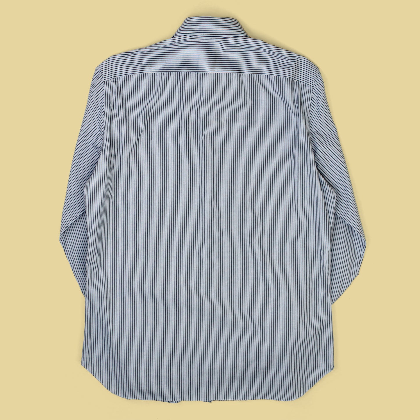 Eidos Striped Cotton Spread Collar Button-Up Shirt