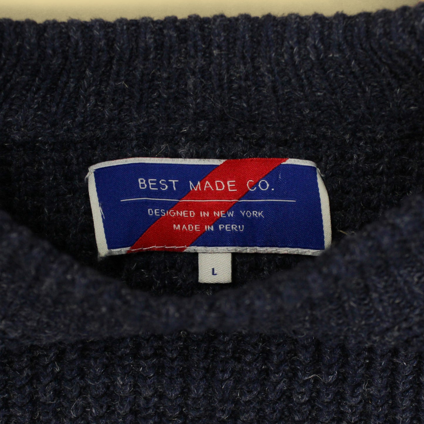 Best Made Co. Cotton Linen Waffle Knit Crewneck Sweater