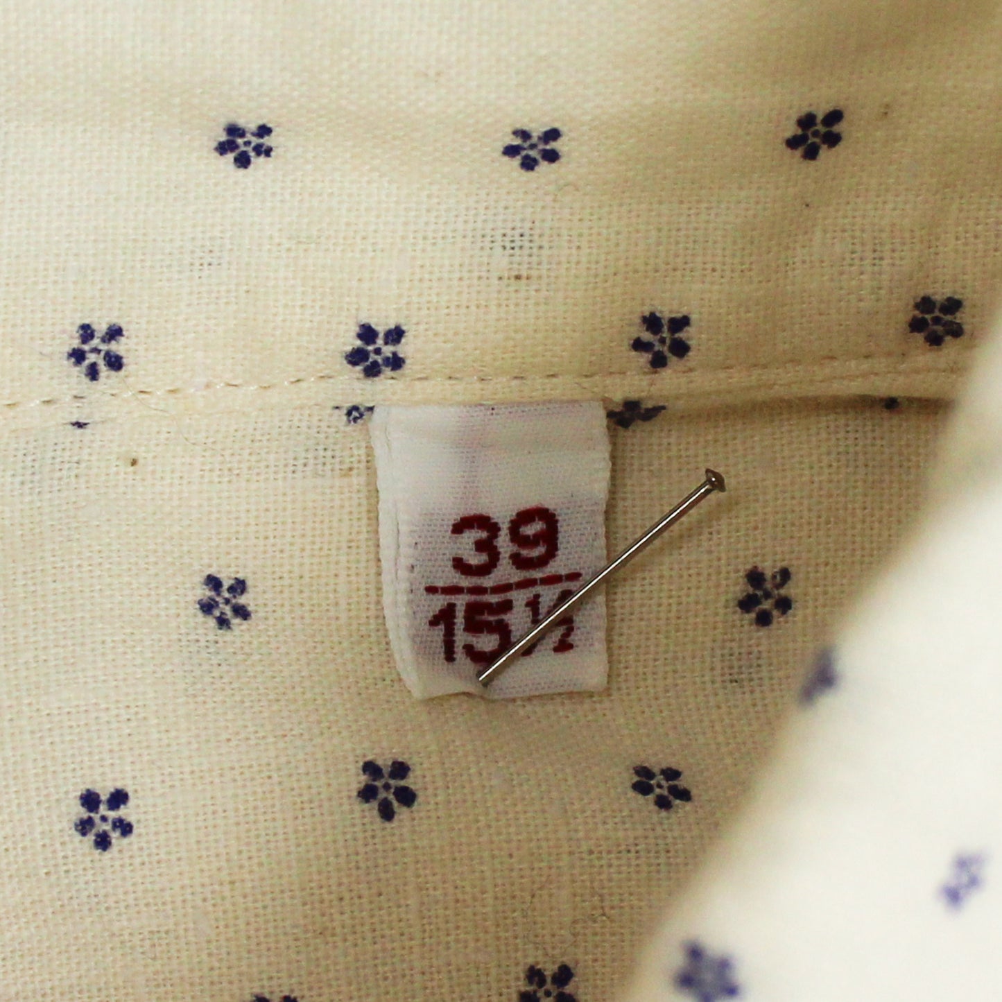 Glanshirt Floral Print Cotton Blend Spread Collar Button-Up Shirt