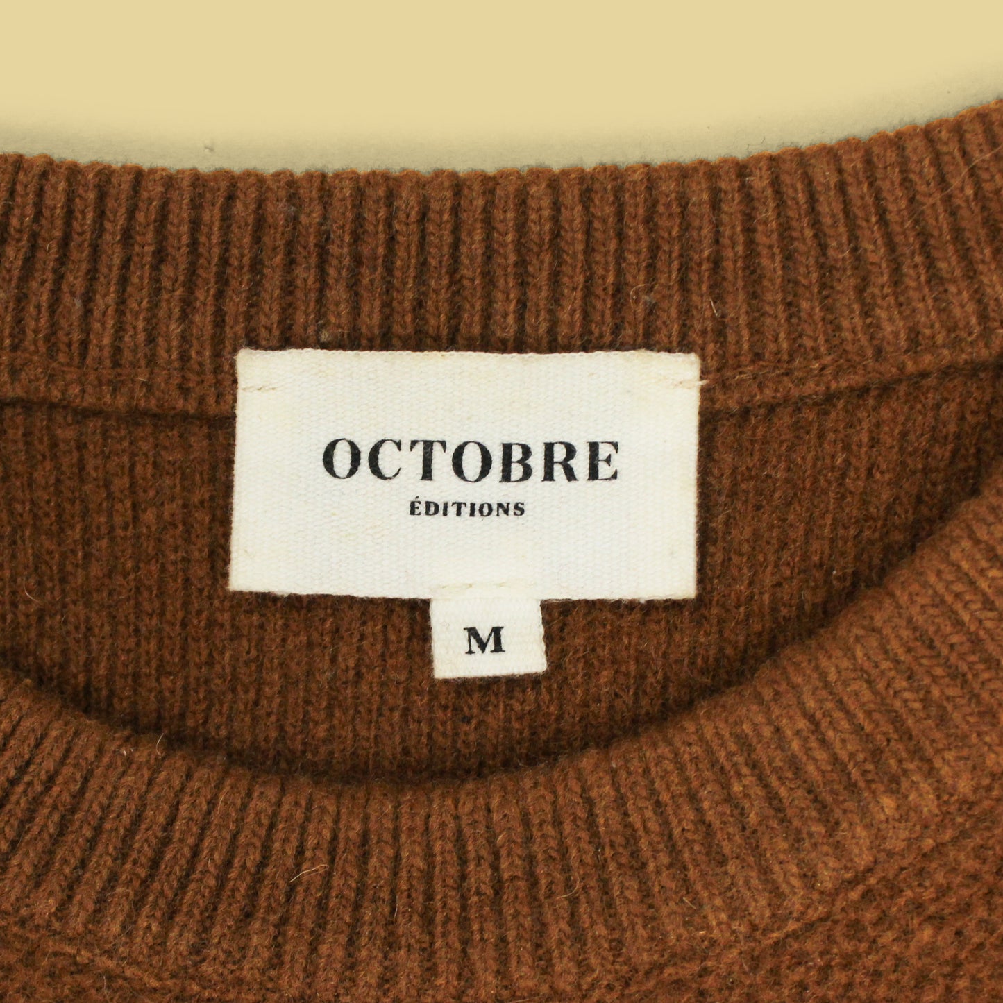 Octobre Editions Textured Knit Wool Blend Crewneck Sweater