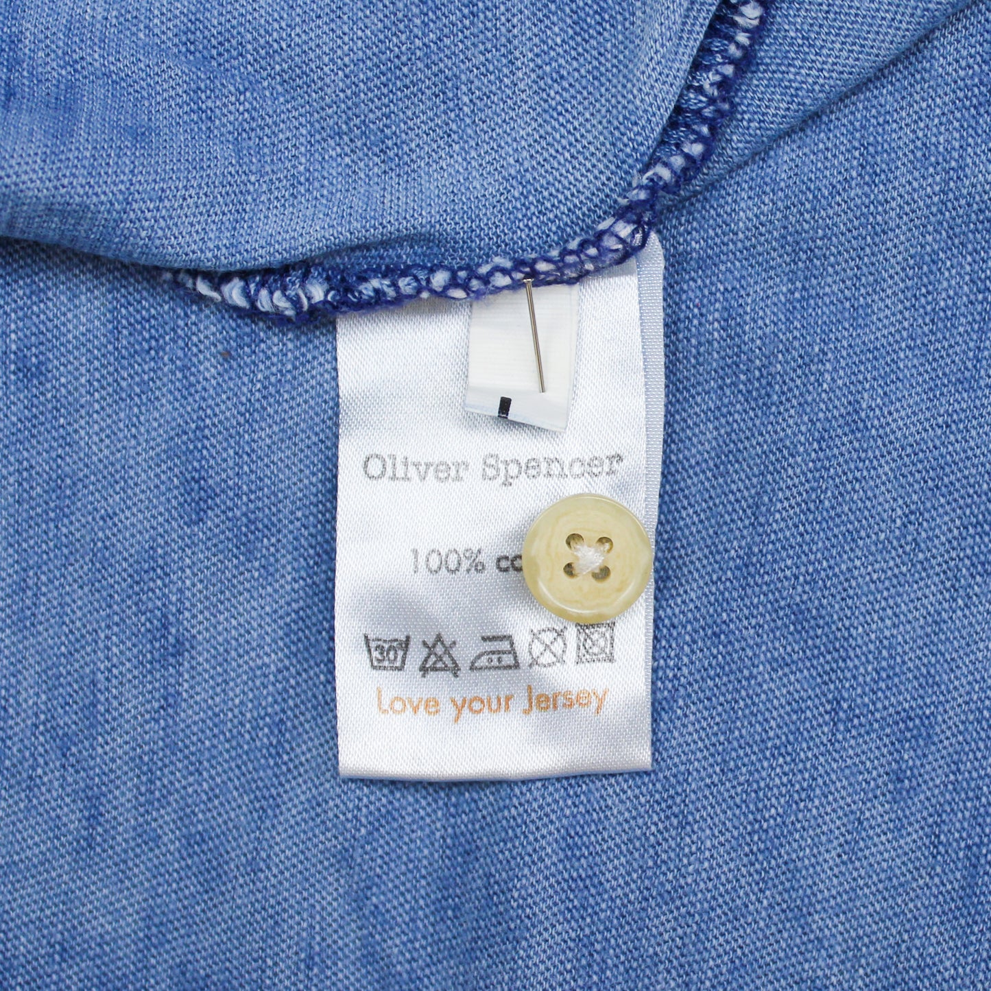 Oliver Spencer Indigo-Dyed Cotton Jersey Club Collar Polo Shirt