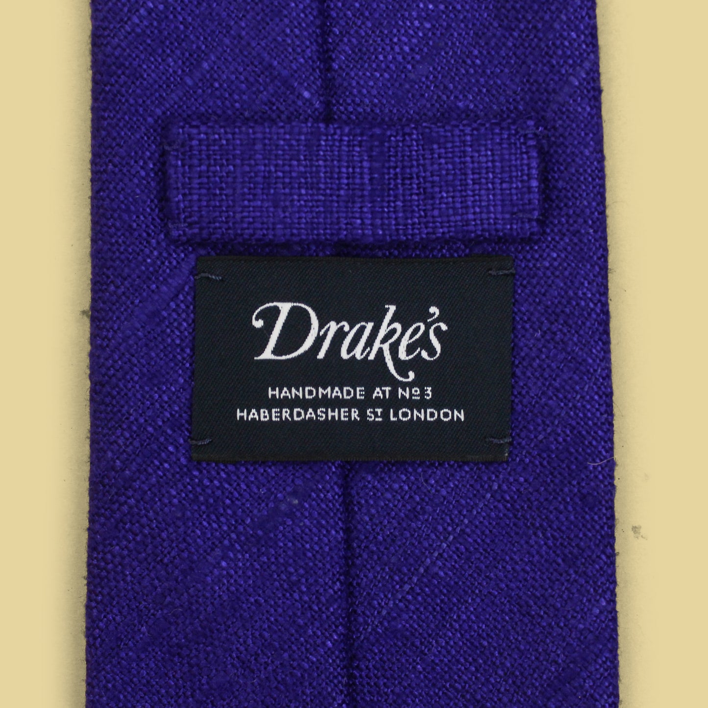 Drake's Tussah Silk Hand Rolled Tie