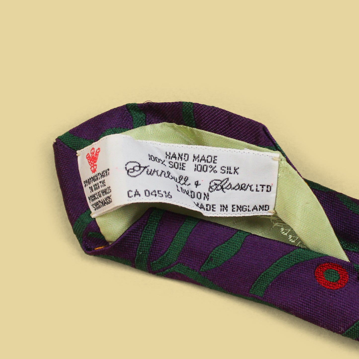 Turnbull & Asser Snake Pattern Silk Tie