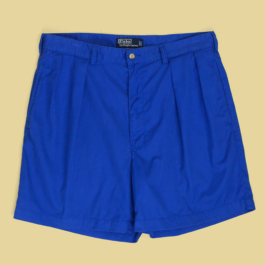 Vintage Polo Ralph Lauren Cotton Twill Pleated Andrew Shorts