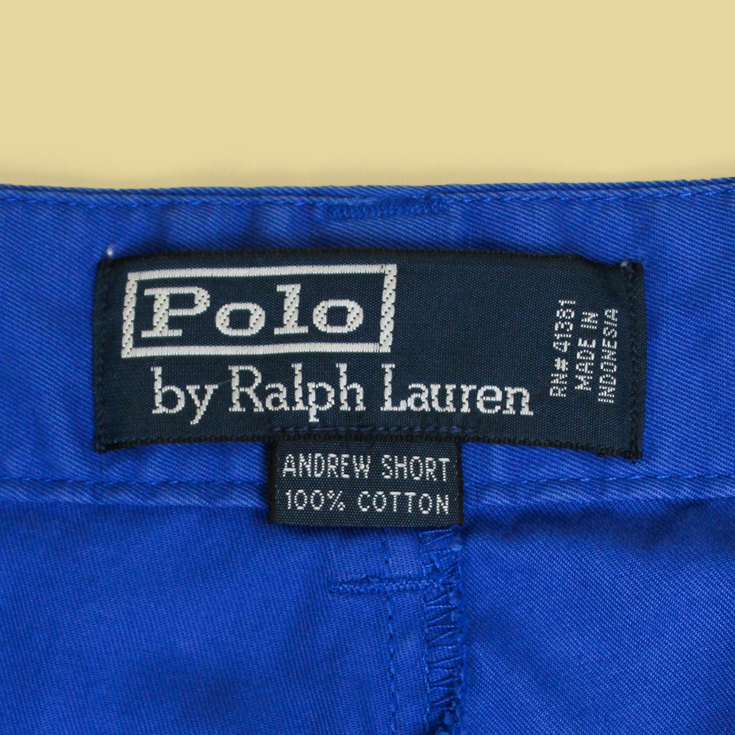 Vintage Polo Ralph Lauren Cotton Twill Pleated Andrew Shorts
