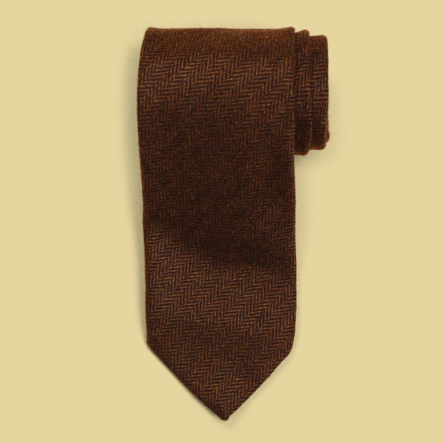 Ermenegildo Zegna Herringbone Tweed Cashmere Tie