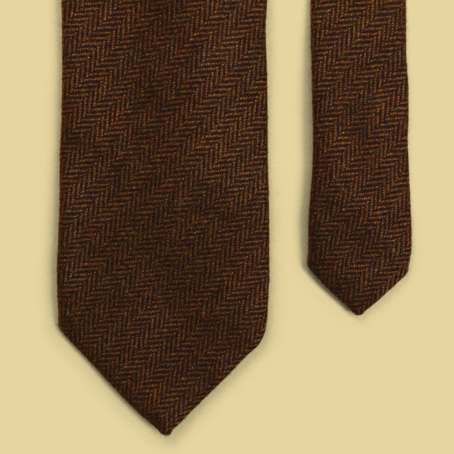 Ermenegildo Zegna Herringbone Tweed Cashmere Tie