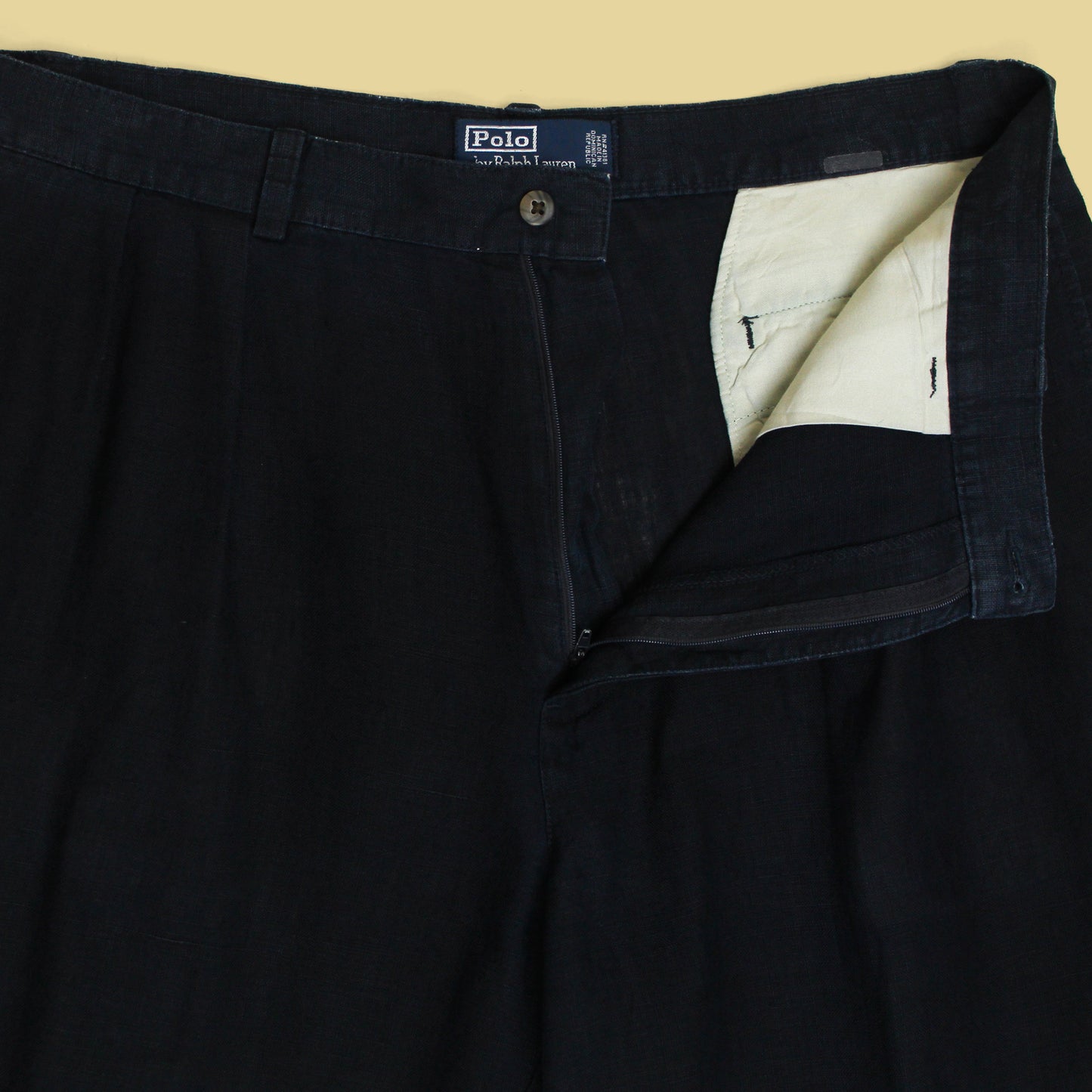 Vintage Polo Ralph Lauren Linen Pleated Tyler Shorts