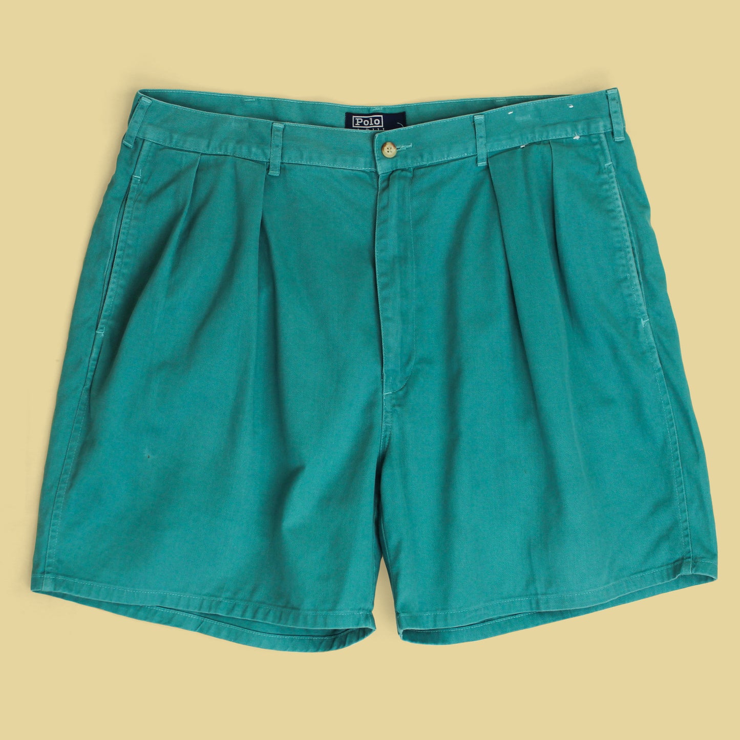 Vintage Polo Ralph Lauren Cotton Twill Pleated Tyler Shorts