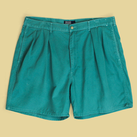 Vintage Polo Ralph Lauren Cotton Twill Pleated Tyler Shorts