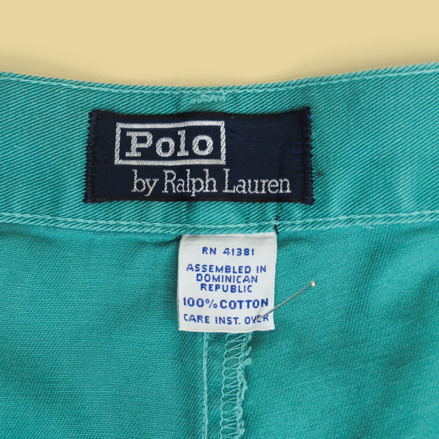 Vintage Polo Ralph Lauren Cotton Twill Pleated Tyler Shorts