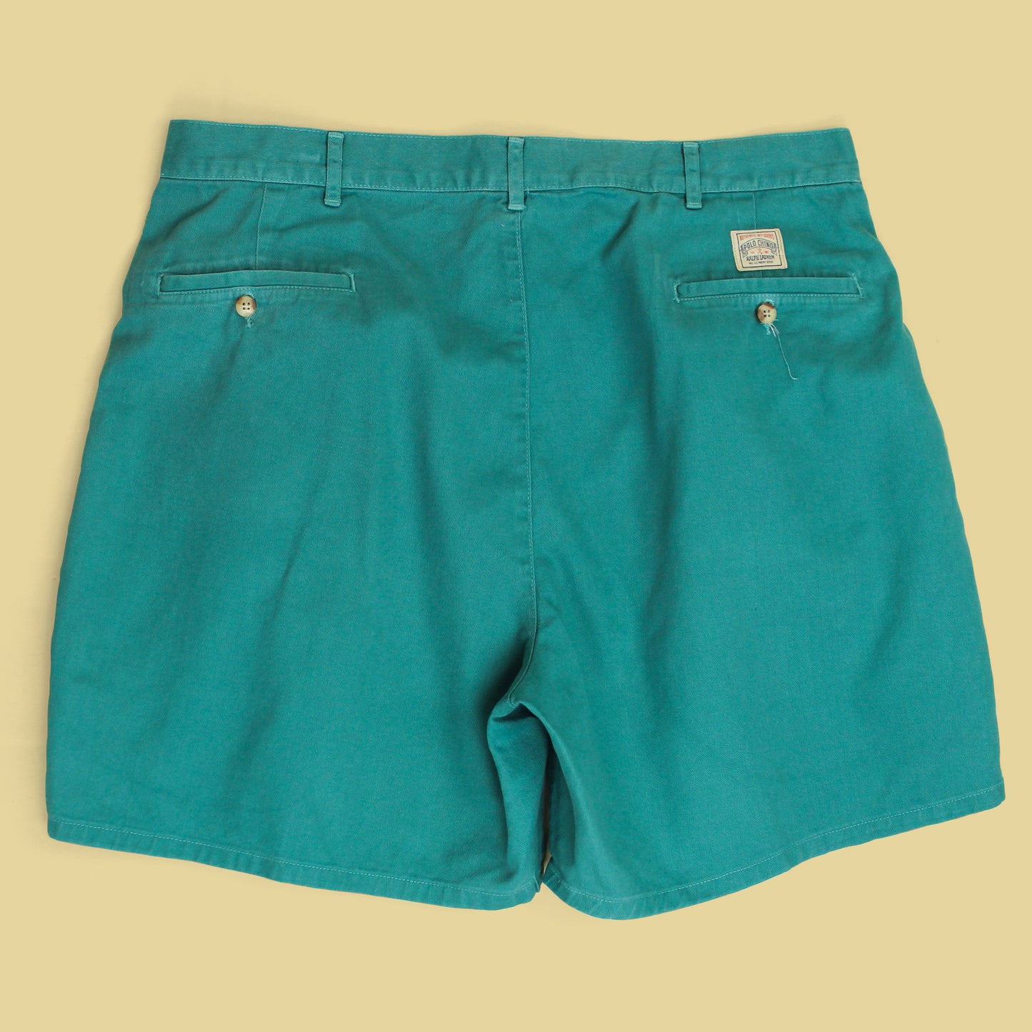Vintage Polo Ralph Lauren Cotton Twill Pleated Tyler Shorts
