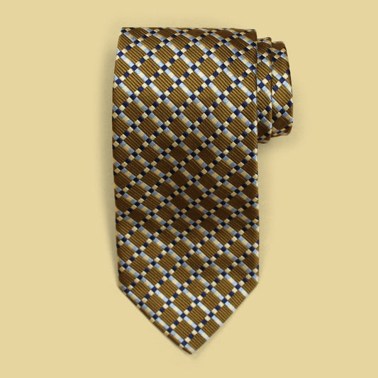 Drake's Checked Silk Tie