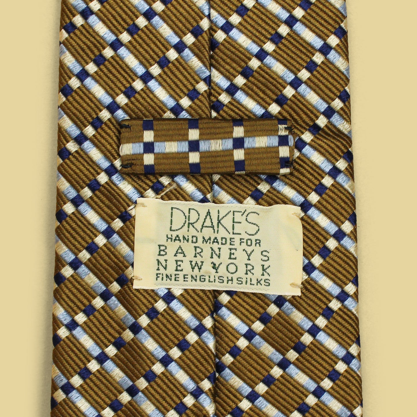 Drake's Checked Silk Tie