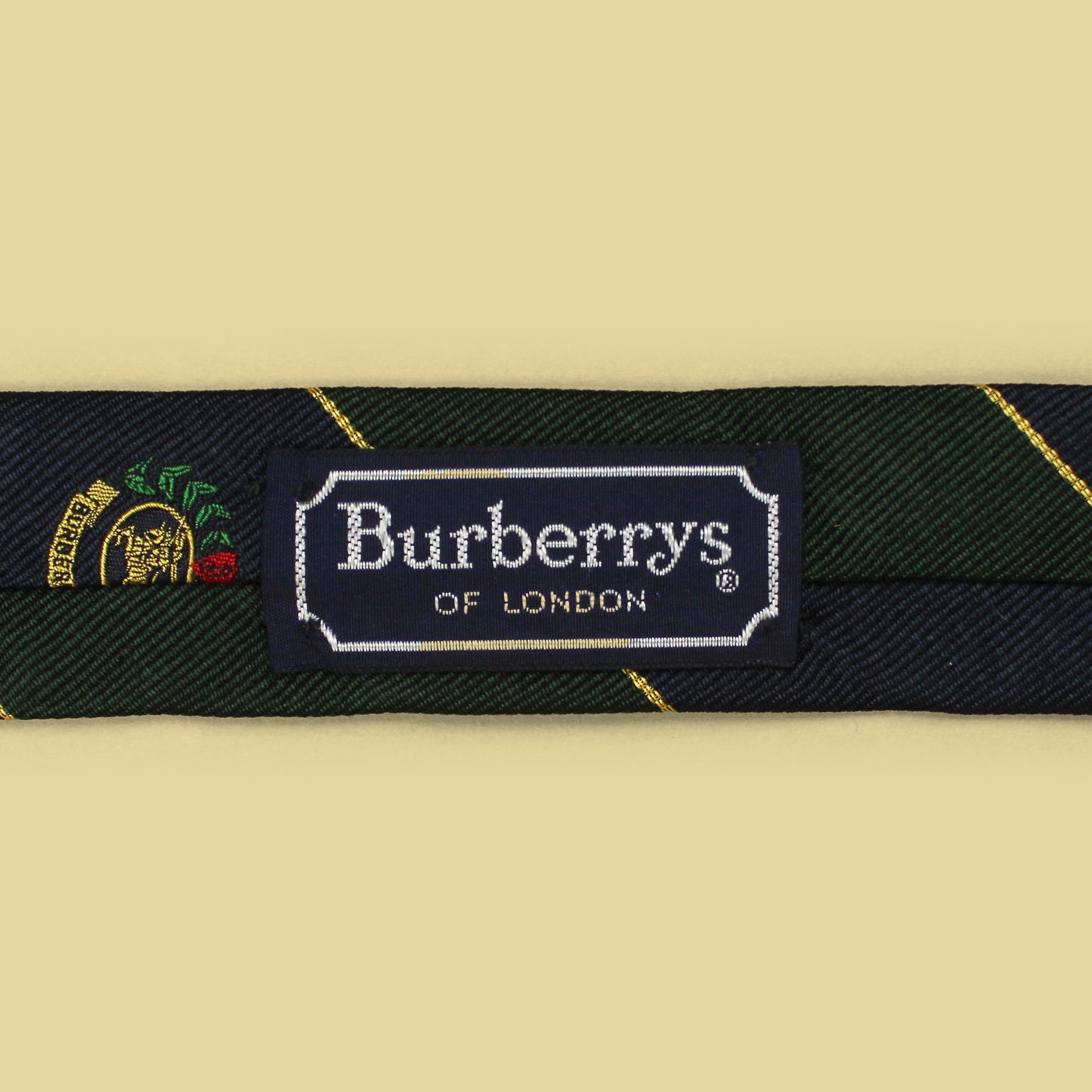 Burberry's London Striped Crest Repp Silk Tie
