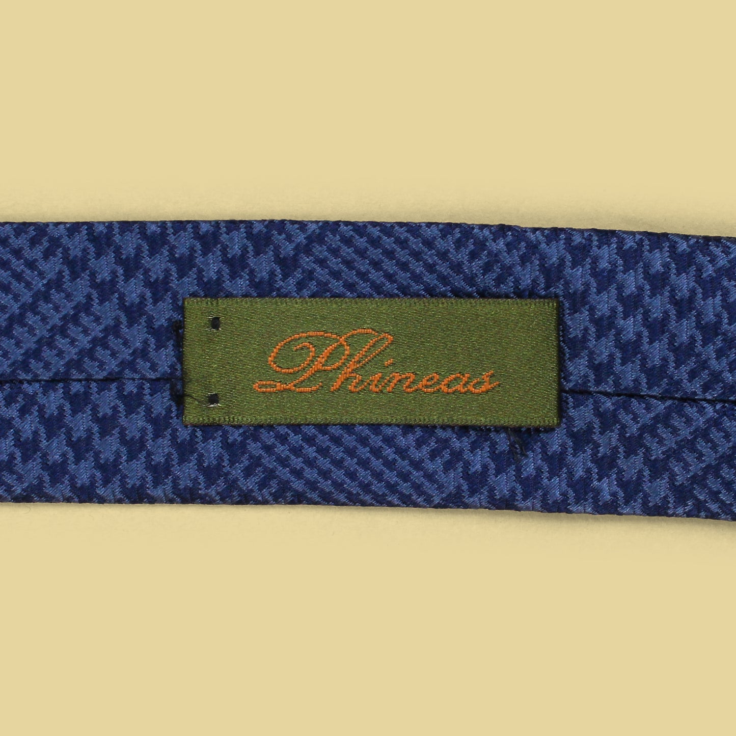 Phineas Cole Houndstooth Check Silk Tie