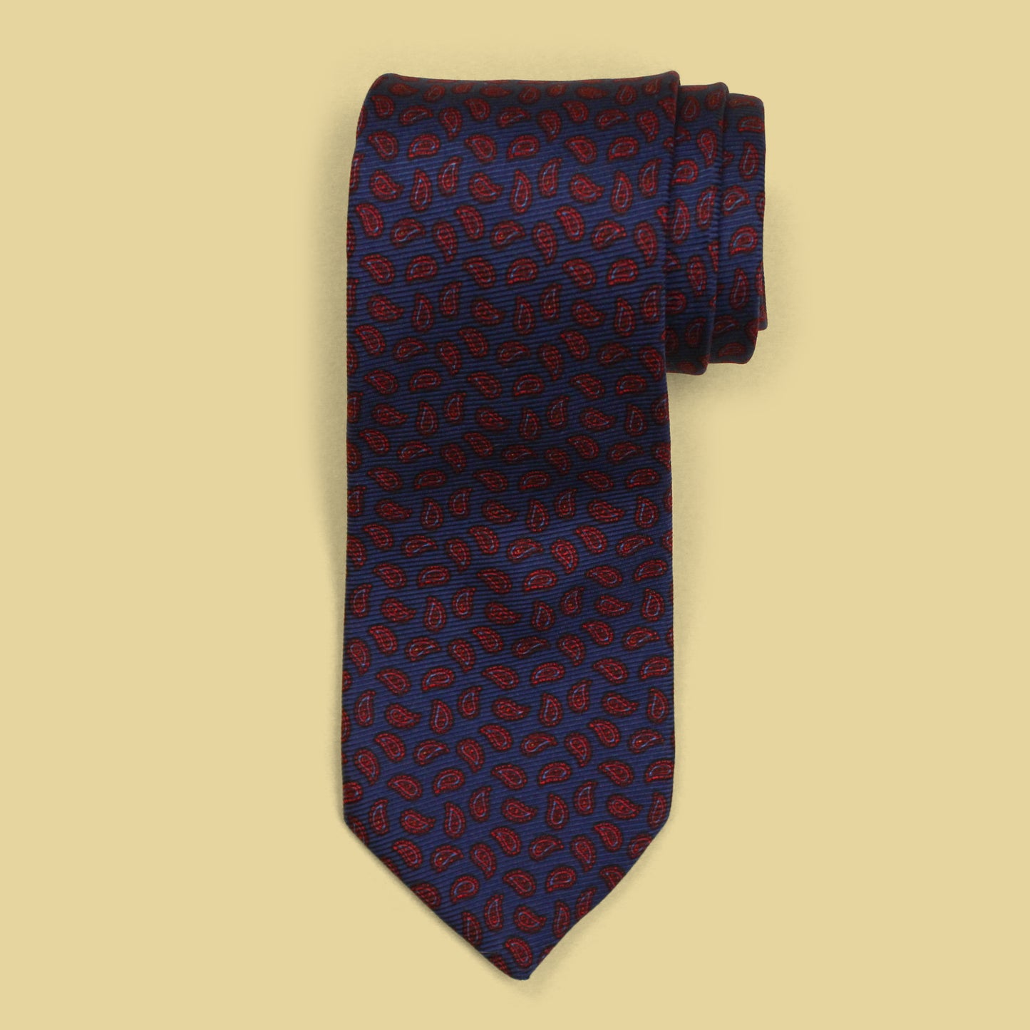 J. Press Burlington Knot Foulard Print Silk Tie
