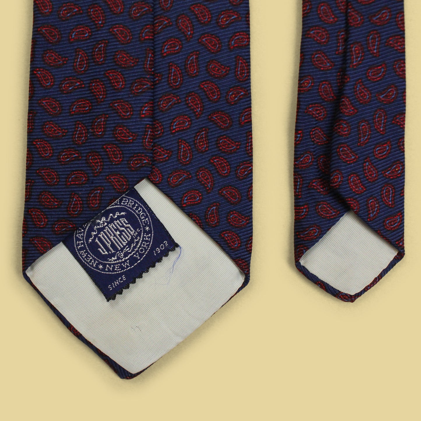 J. Press Burlington Knot Foulard Print Silk Tie