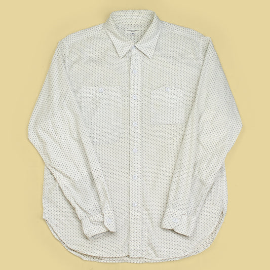 Engineered Garments Polka Dot Print Cotton Work Shirt