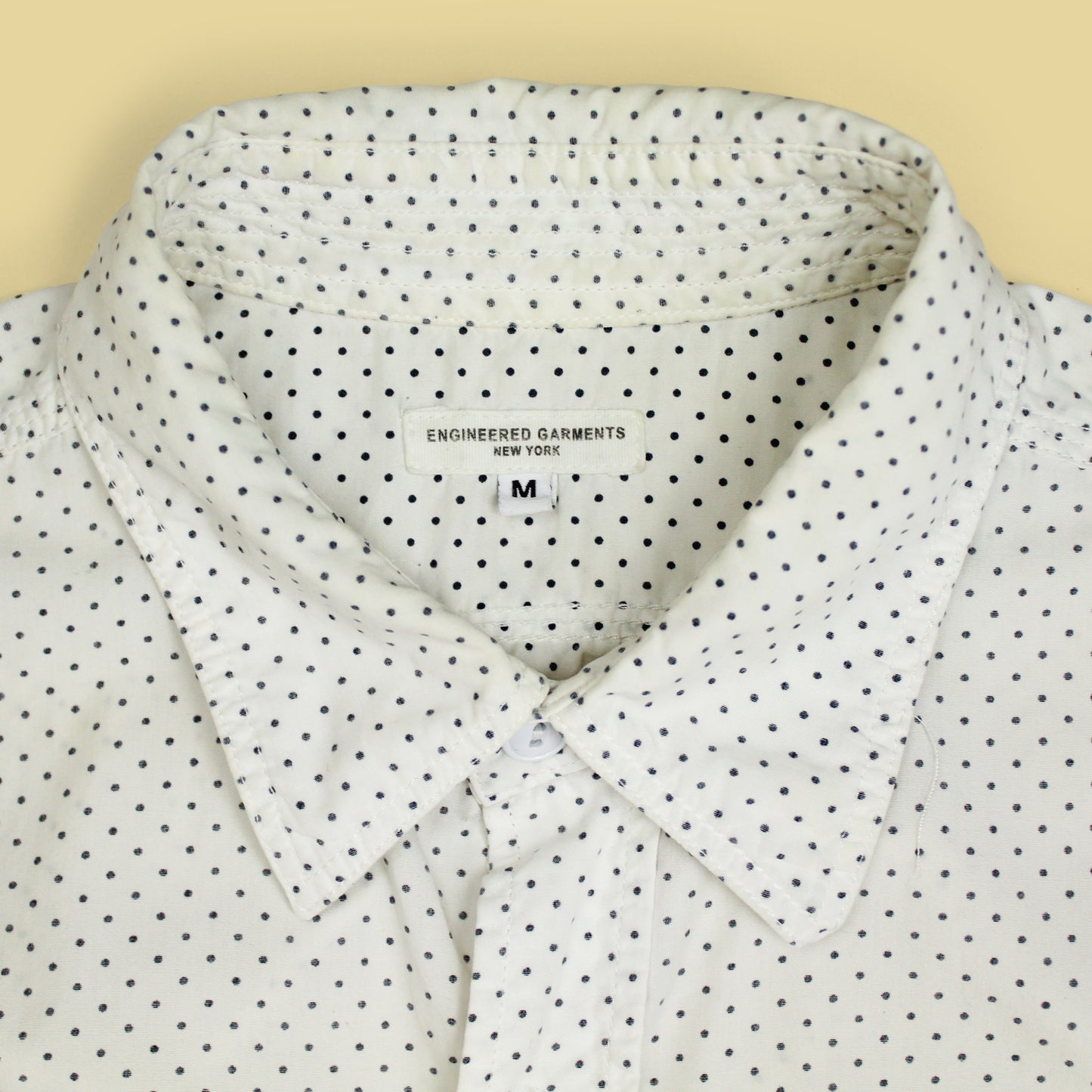 Engineered Garments Polka Dot Print Cotton Work Shirt