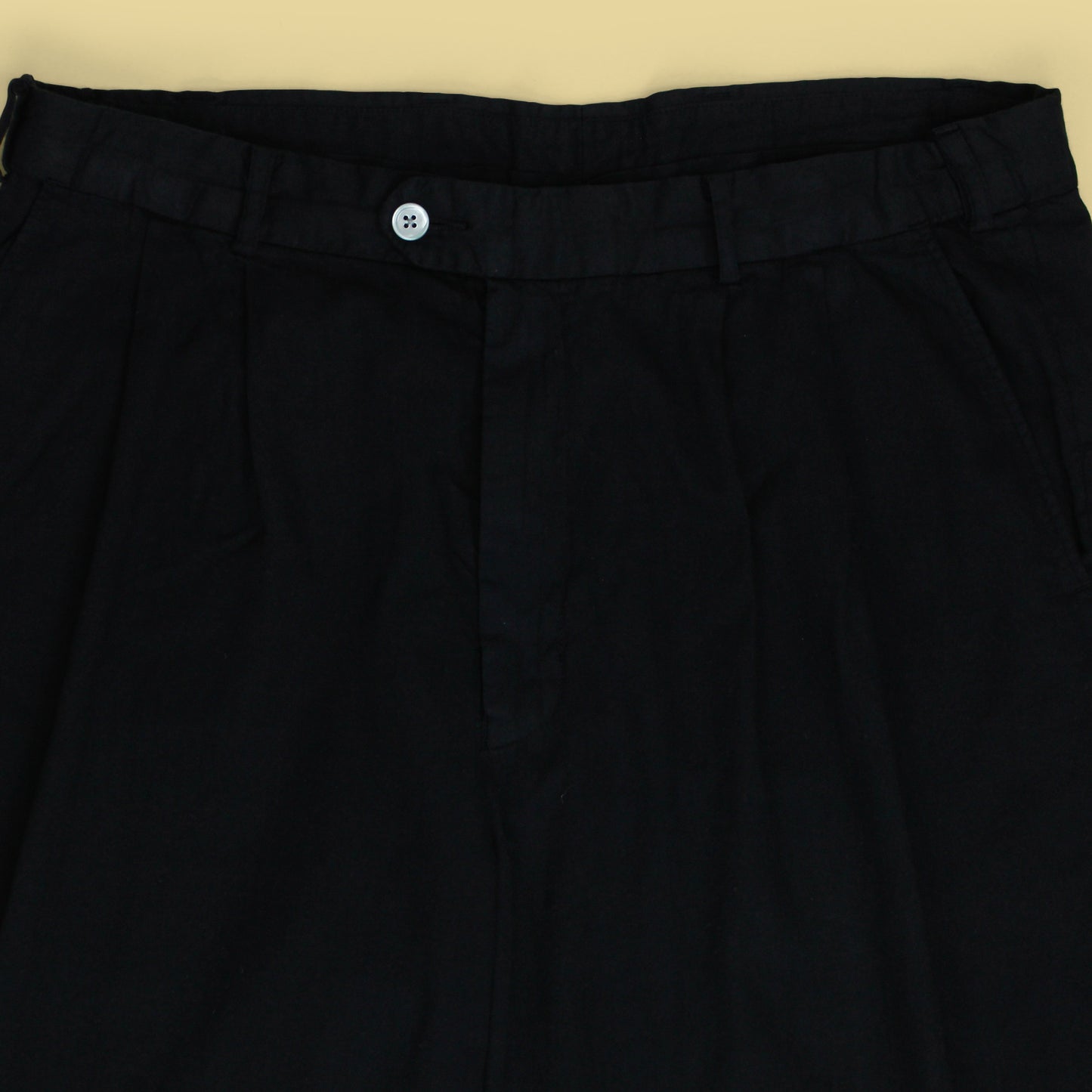 Naissance Overdyed Cotton Twill Pleated Pants