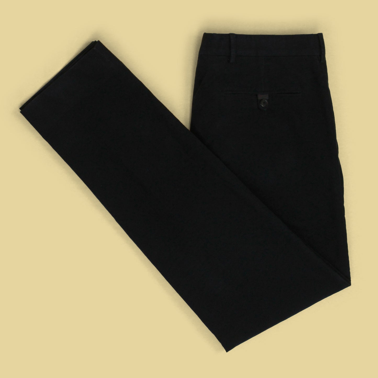 Prada Cotton Moleskin Flat Front Trousers