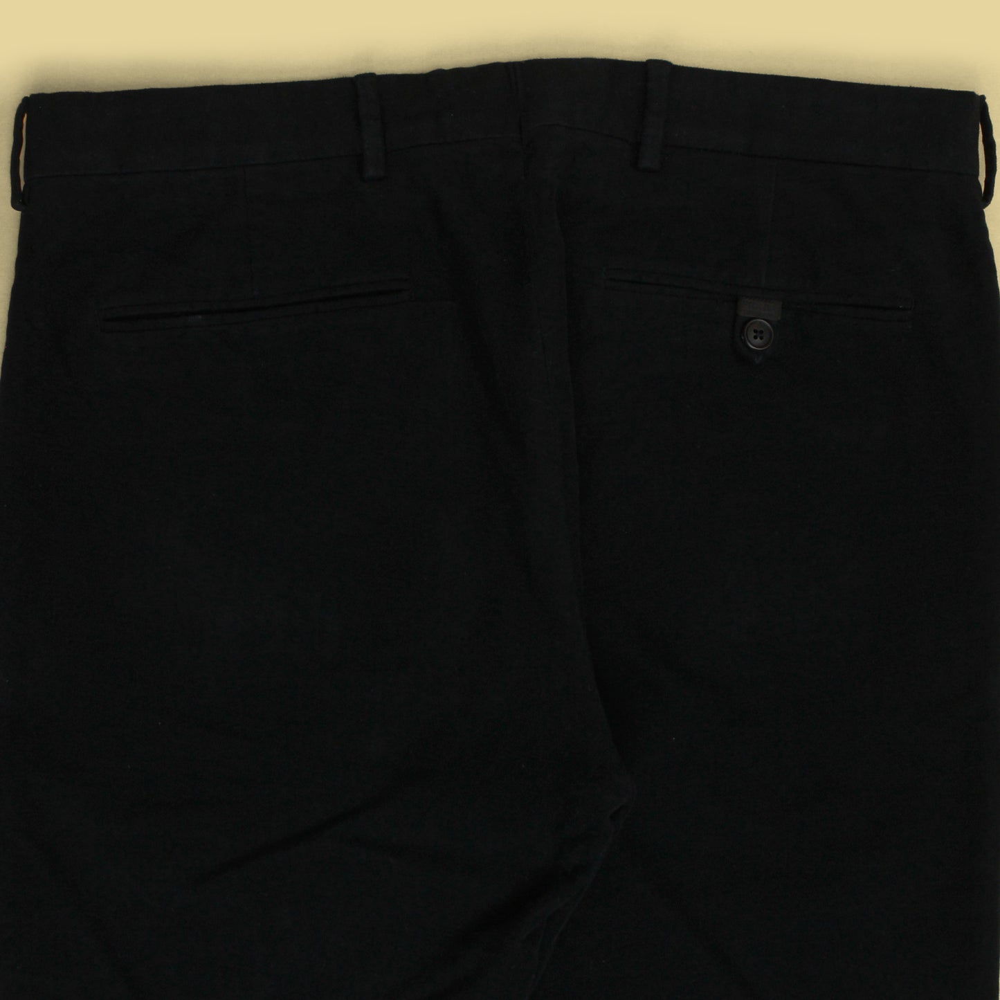 Prada Cotton Moleskin Flat Front Trousers