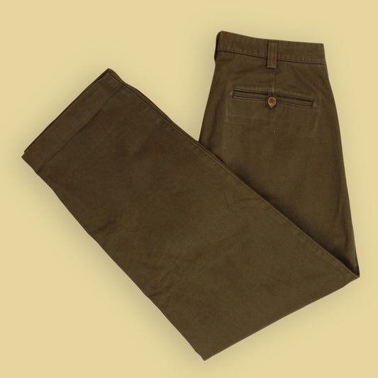 MHL Margaret Howell Heavy Cotton Single Pleat Chino Pants
