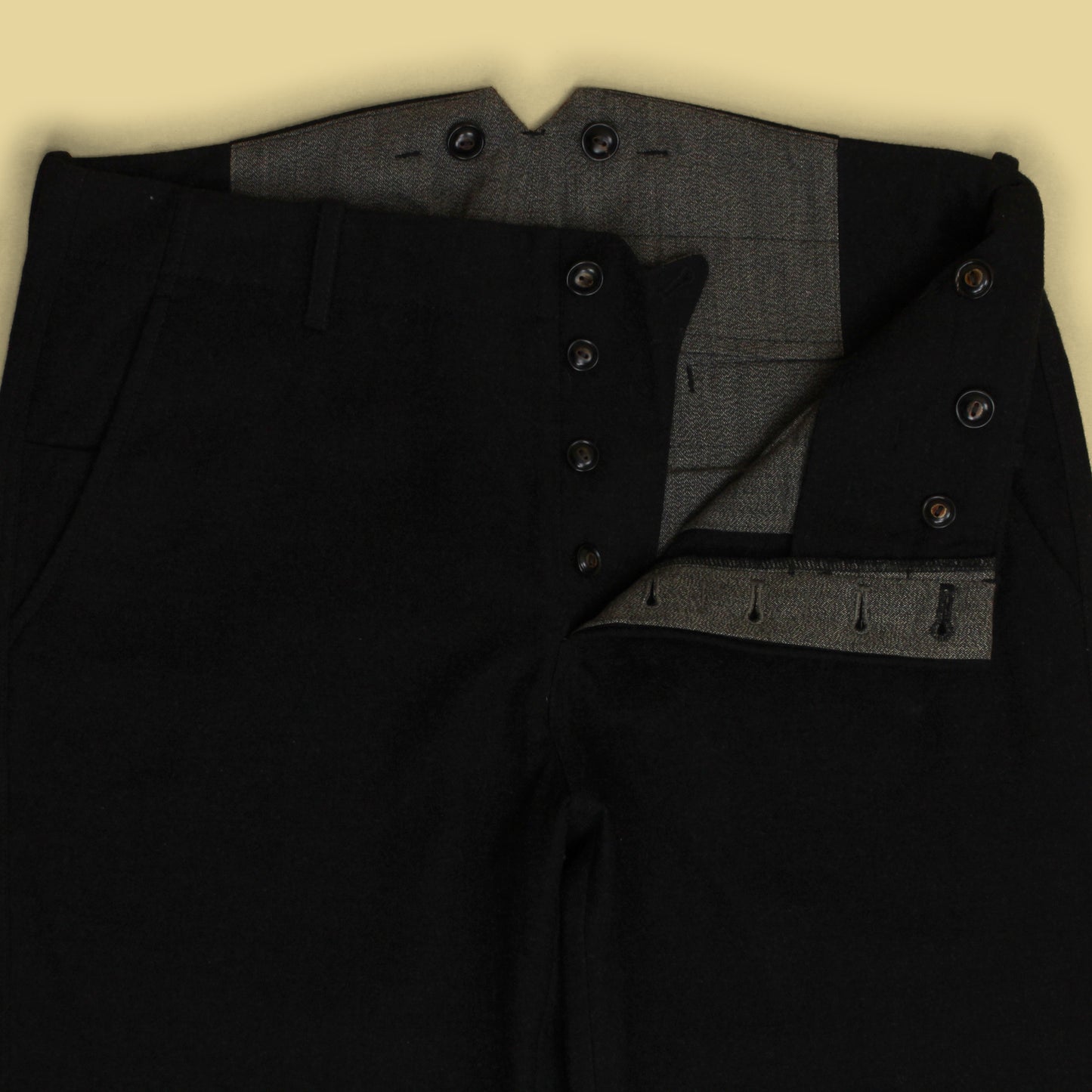 Wallace & Barnes Wool Blend Flannel Fishtail Trousers