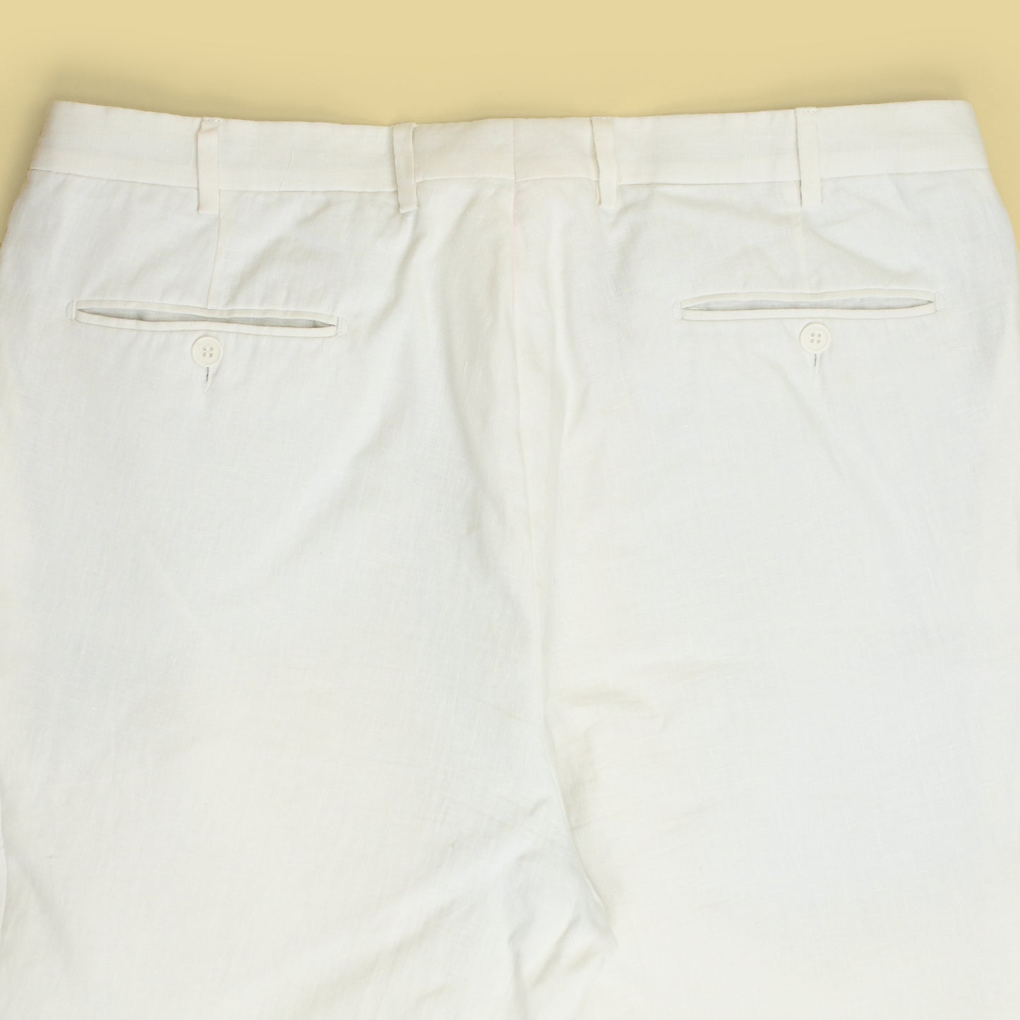 Ben Silver Linen Pleated Trousers