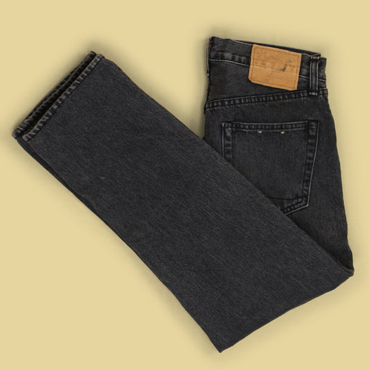 OrSlow Black Stonewash Denim 107 Ivy Fit Jeans