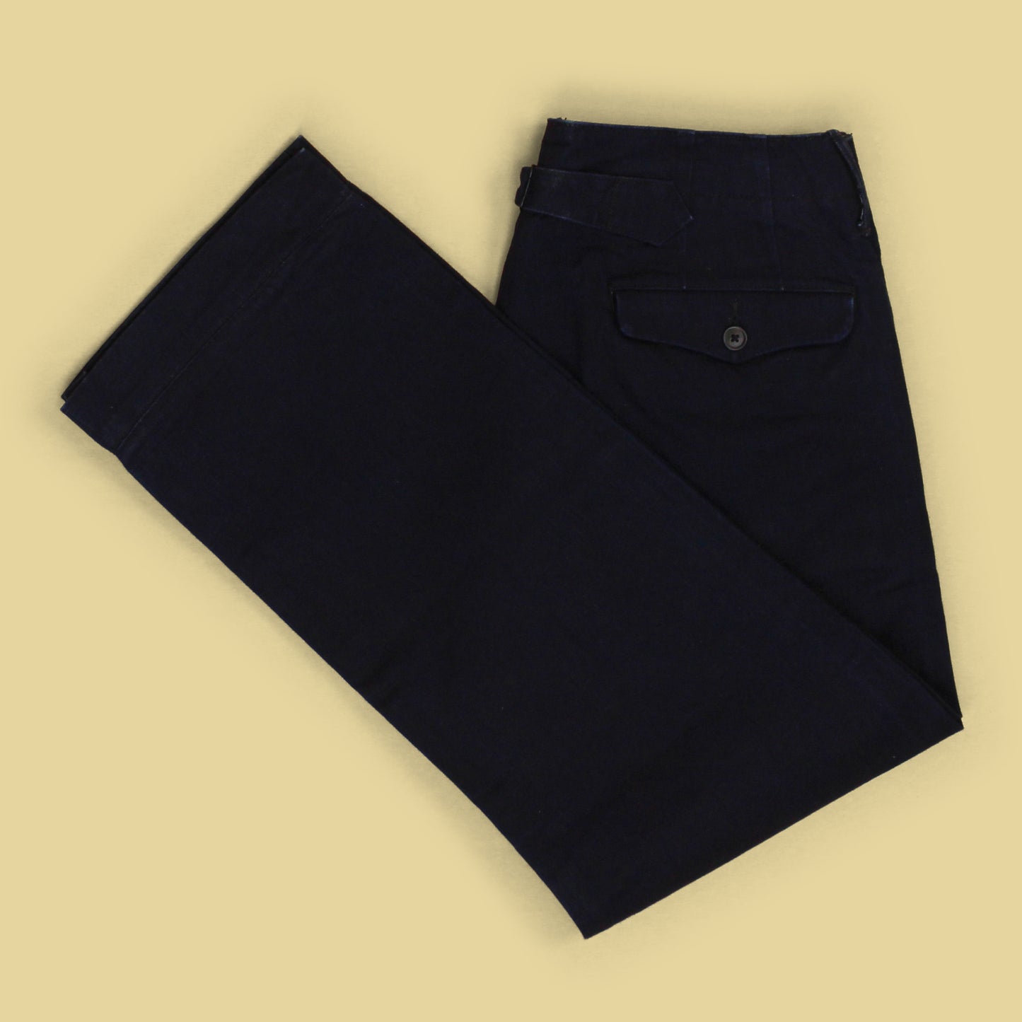 Double RL Indigo-Dyed Selvedge Cotton Twill Buckleback Chino Pants