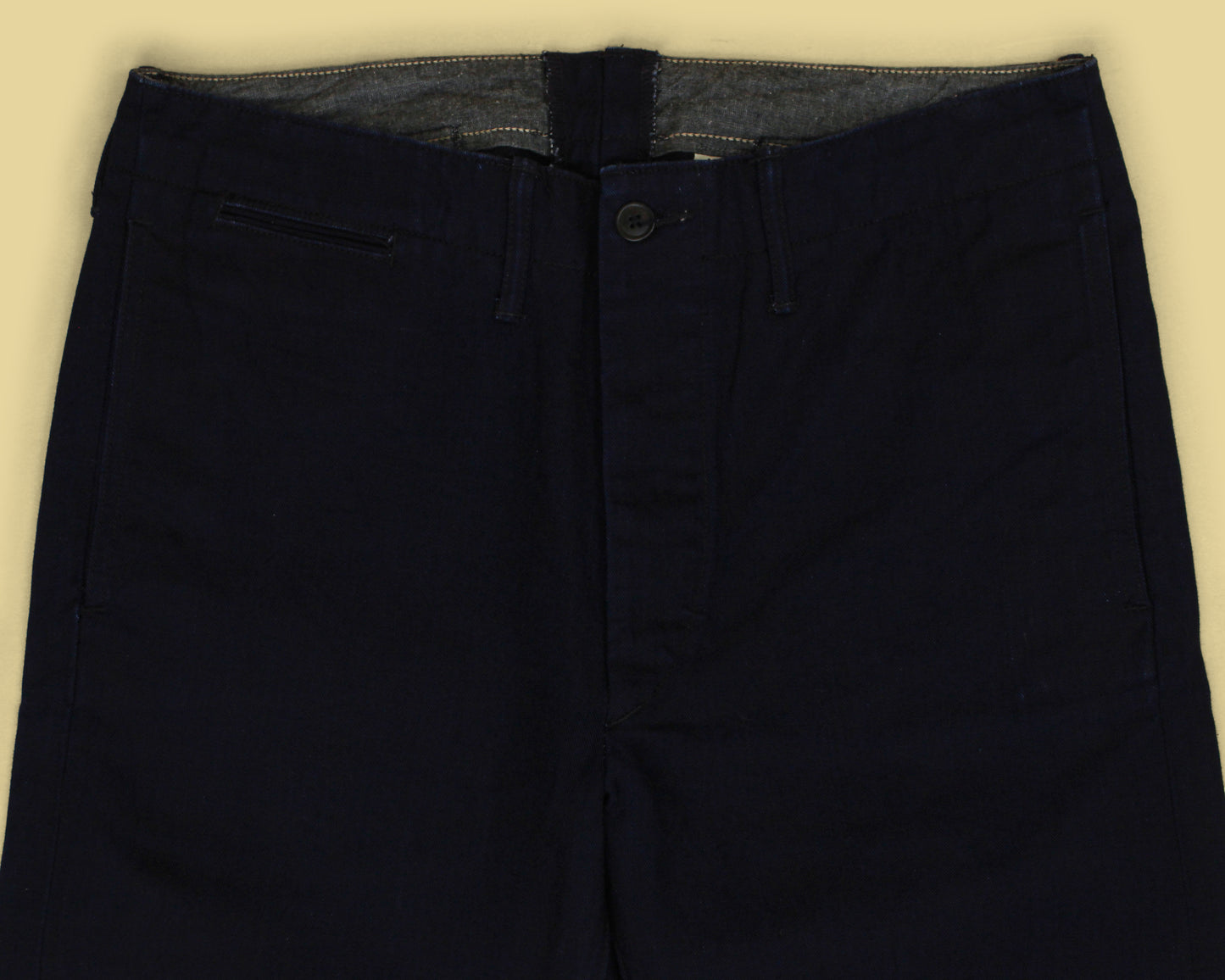 Double RL Indigo-Dyed Selvedge Cotton Twill Buckleback Chino Pants