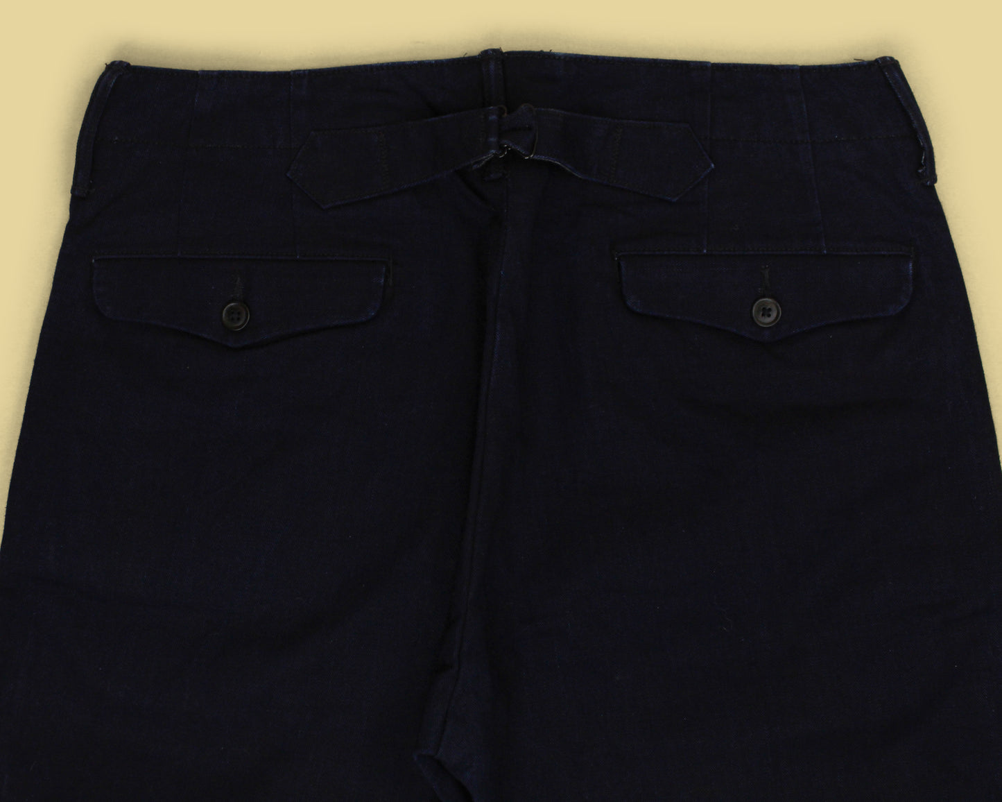 Double RL Indigo-Dyed Selvedge Cotton Twill Buckleback Chino Pants