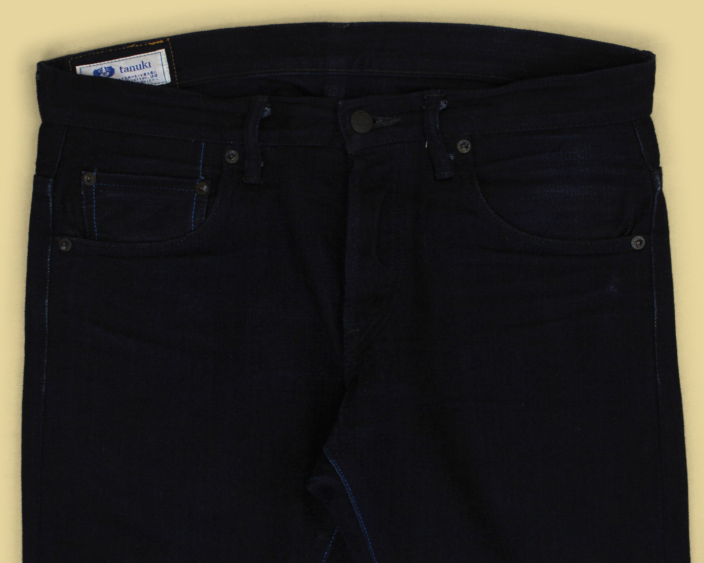 Tanuki 15oz Double Indigo Selvedge Denim Tapered Jeans