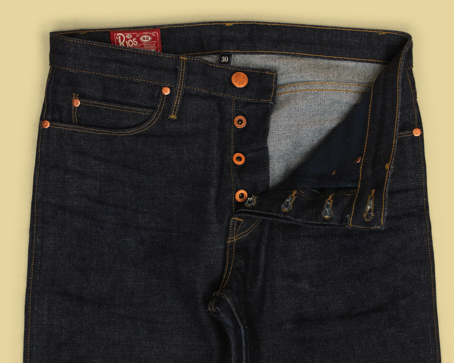 Freenote Cloth 14.5oz Raw Selvedge Denim Rios Slim Straight Jeans