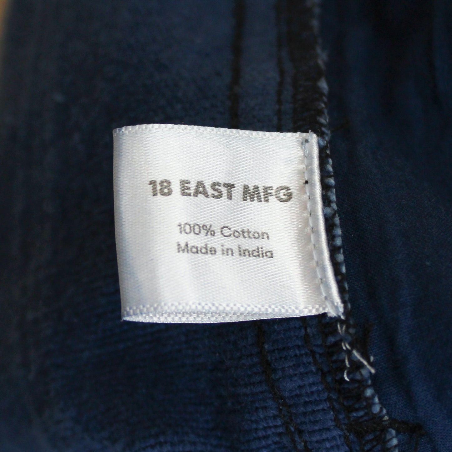 18 East Natural Indigo Khadi Cotton Studio Double Knee Pants