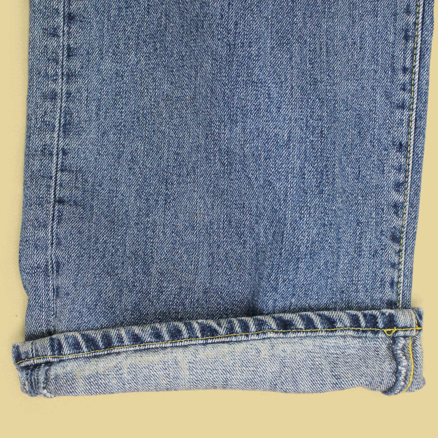 Double RL Faded Wash Ring Spun Denim Straight Leg Jeans