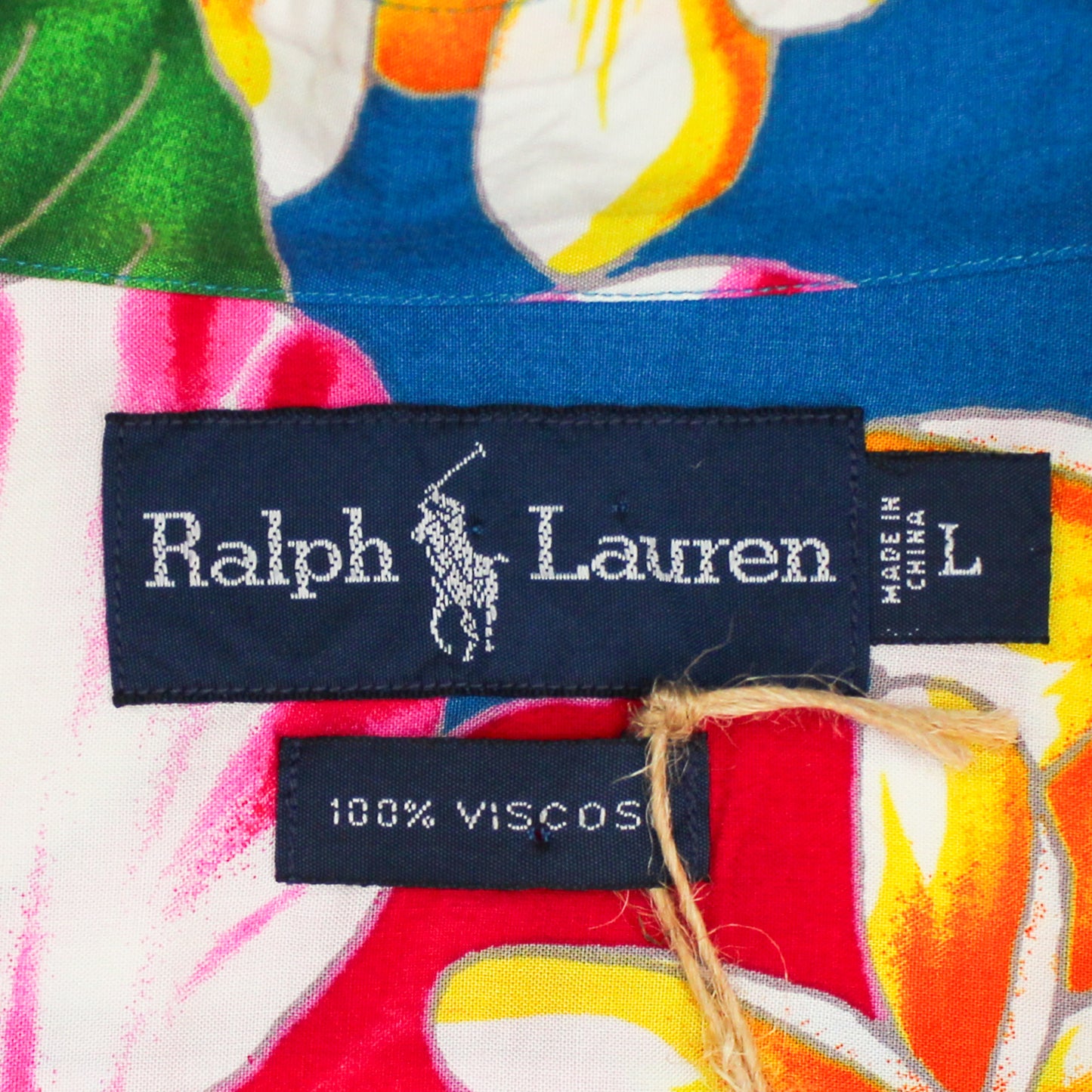 Vintage Polo Ralph Lauren Floral Print Viscose Short Sleeve Button-Down Shirt